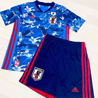 アディダス(adidas)のサッカー日本代表ユニフォーム　ジュニア　上下セット(ウェア)