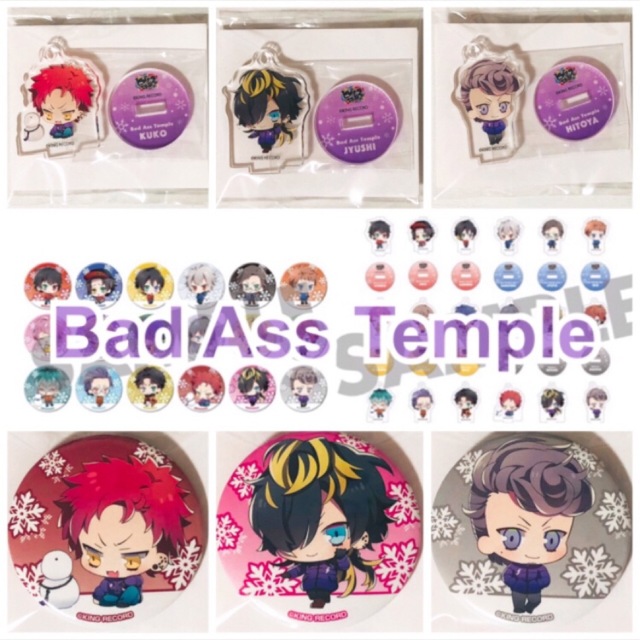 ヒプマイ【Bad Ass Temple】さっぽろ雪まつり★アクスタ＆缶バッジ