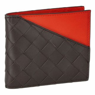 ボッテガヴェネタ(Bottega Veneta)のボッテガ ヴェネタ BOTTEGA VENETA 二つ折財布 レディース 619390-VCPQ7 BROWN/ORANGE(折り財布)