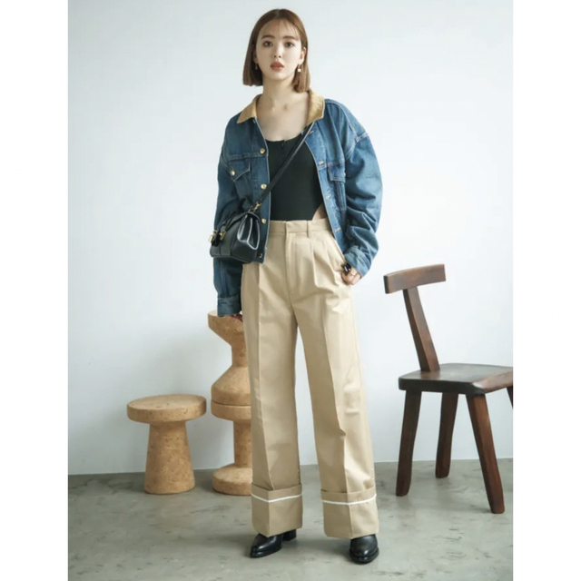 藤田ニコル着用】LILYBROWN リリーブラウン パンツ チノパン ベージュ