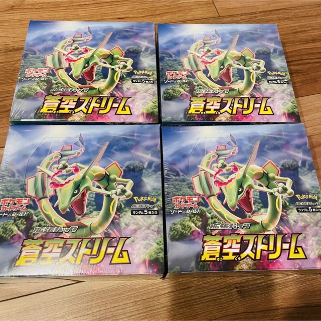 トレーディングカード蒼空ストリーム 4BOX ポケモンカード