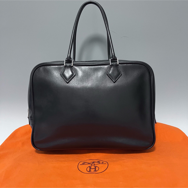 【日本未発売】 プリュム32 エルメス HERMES - Hermes ボックスカーフ ハンドバッグ ブラック ハンドバッグ 【日本未発売】 プリュム32 エルメス HERMES - Hermes ボックスカーフ ハンドバッグ ブラック ハンドバッグ