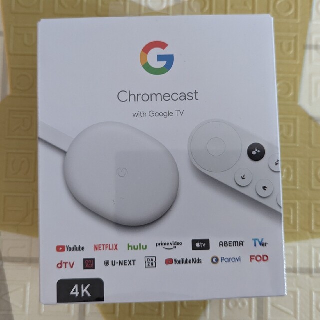 Google(グーグル)のGoogle Chromecast 4K クロームキャスト スマホ/家電/カメラのテレビ/映像機器(映像用ケーブル)の商品写真