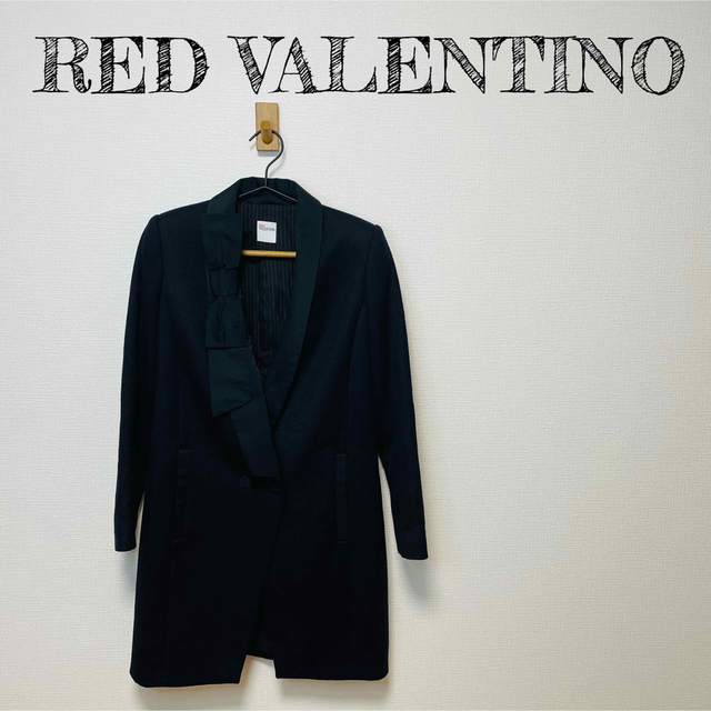 美品】RED VALENTINO レッドバレンティノ ビッグリボンロングコート ...