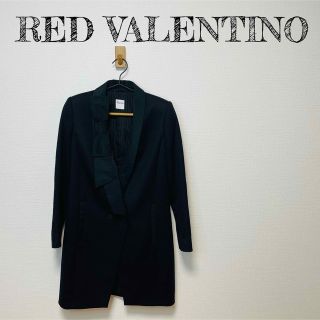 レッドヴァレンティノ(RED VALENTINO)の【美品】RED VALENTINO レッドバレンティノ ビッグリボンロングコート(ロングコート)