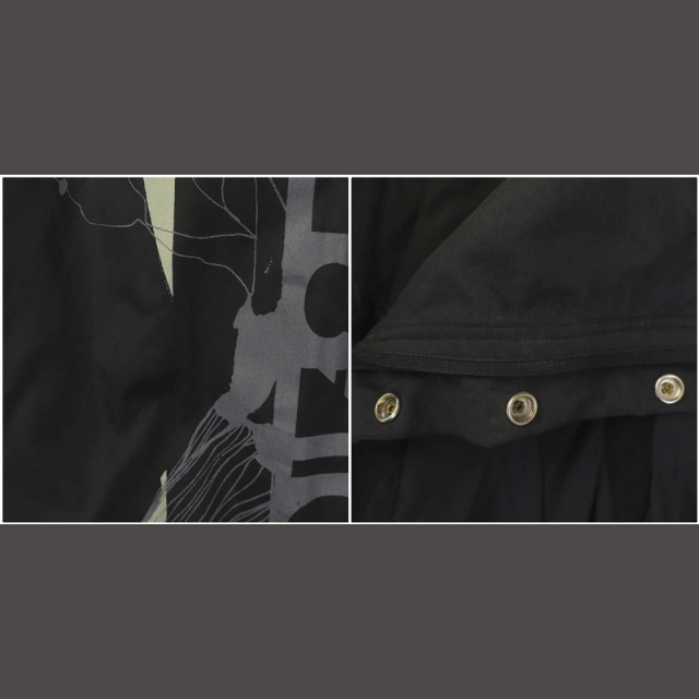 DIESEL(ディーゼル)のディーゼル コットン モッズコート アウター ミドル丈 ジップアップ M 黒 メンズのジャケット/アウター(モッズコート)の商品写真
