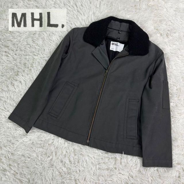 【即日発送】MHL マーガレットハウエル ボアジャケット グレー Sサイズ