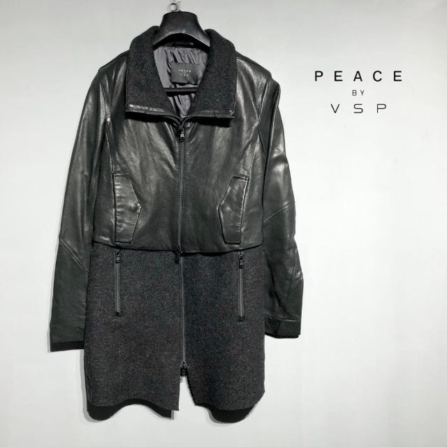 ブランド   PEACE BY VSP ピースバイヴィエスピー レザー コート