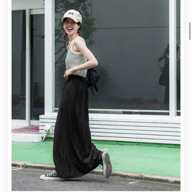新品未使用 ロングスカート ブラック-