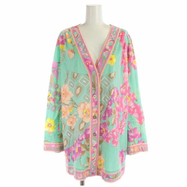 LEONARD FASHION ロングカーディガン コットン 花柄 長袖 42 卸売