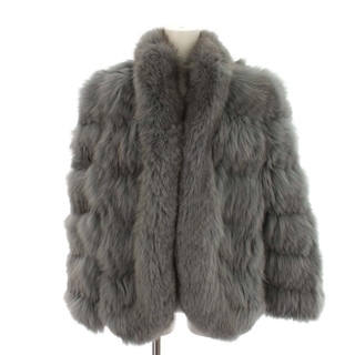 サガフォックス ELEGANCE Fur ファーコート ショート 11 グレーの通販 ...