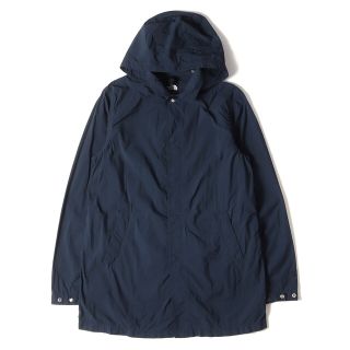 ザノースフェイス(THE NORTH FACE)のTHE NORTH FACE ノースフェイス コート スリーブロゴ ジャーニーズ テック インディゴコート Journeys Tech Indigo Coat NP21657 取り外し可能フード付き インディゴブルー L アウター ジャケット【メンズ】【中古】(ステンカラーコート)