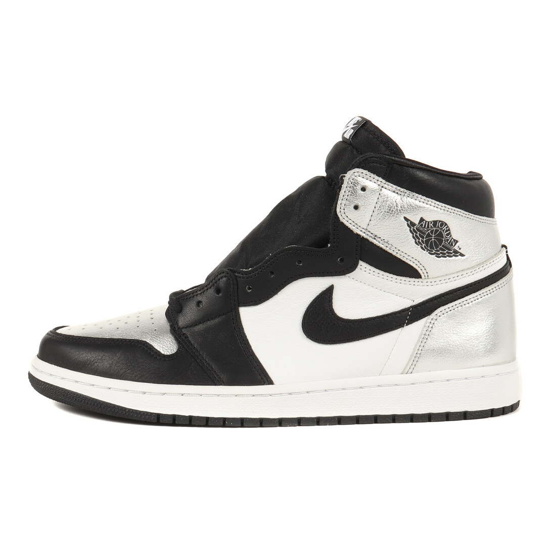 NIKE ナイキ WMNS AIR JORDAN 1 HIGH OG SILVER TOE (CD0461-001) 2021年 ウィメンズ エアジョーダン1 ハイ シルバー トゥ ブラック メタリックシルバー サイズ：WMNS US12 29.0cm スニーカー【メンズ】