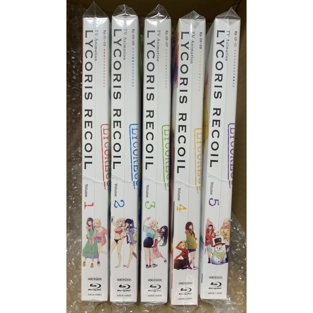 90%OFF!】 リコリス リコイル Blu-ray 1〜5巻セット 未開封 リコリコ