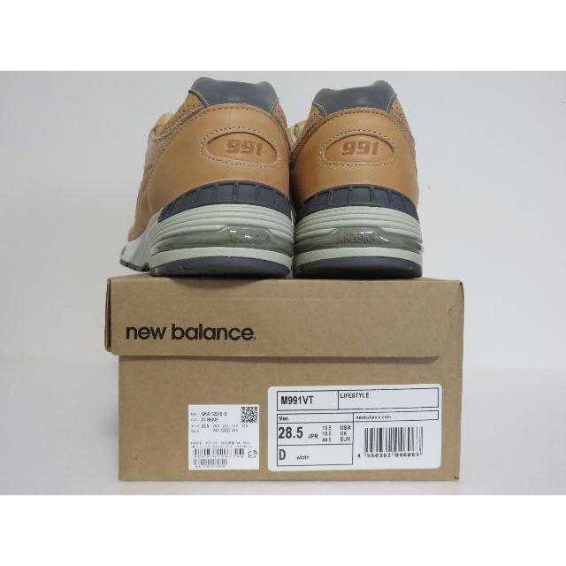 New Balance(ニューバランス)の定価4.1万 新品 New Balance M991VT 28.5 ホーウィン メンズの靴/シューズ(スニーカー)の商品写真