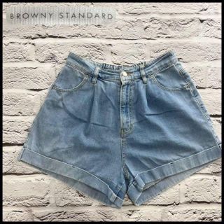 ブラウニー(Brownie)のBROWNY STANDARD　デニム　ジーンズ　ショーパン　レディース【M】(ショートパンツ)