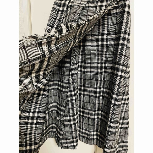 GYDA(ジェイダ)の【GYDA】ジェイダ チェック ロングフレアスカート グレー レディースのスカート(ロングスカート)の商品写真
