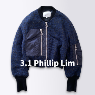 スリーワンフィリップリム(3.1 Phillip Lim)の【最終値下げ】スリーワンフィリップリム　MA-1 フライトジャケット　定価12万(ブルゾン)