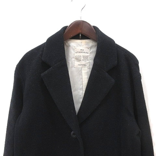 STUDIO CLIP(スタディオクリップ)のスタディオクリップ コート ウール 総裏地 M 濃紺 ネイビー レディースのジャケット/アウター(その他)の商品写真