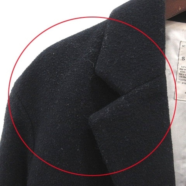 STUDIO CLIP(スタディオクリップ)のスタディオクリップ コート ウール 総裏地 M 濃紺 ネイビー レディースのジャケット/アウター(その他)の商品写真