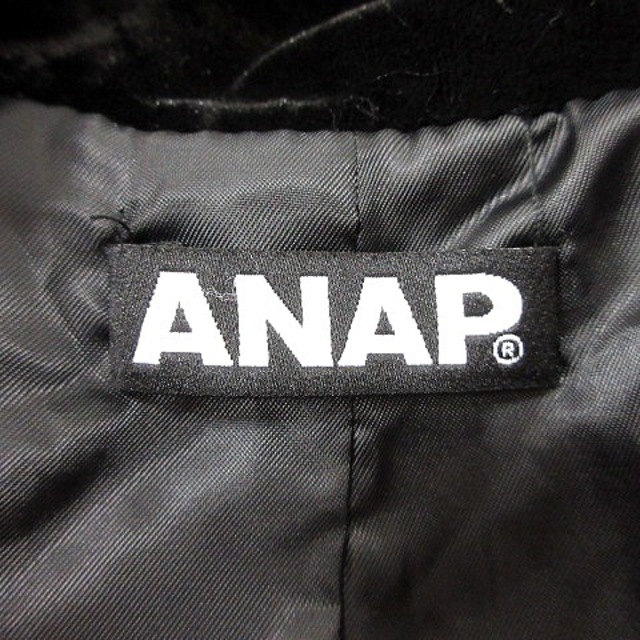 ANAP(アナップ)のアナップ ANAP テーラードジャケット 総裏地 ベロア 黒 ブラック /MN レディースのジャケット/アウター(その他)の商品写真