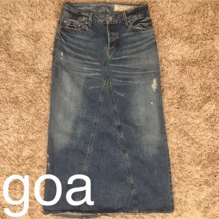 ゴア(goa)のgoa デニムロングスカート(ロングスカート)