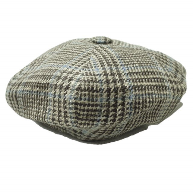 ANATOMICA x Jonathan Richard アナトミカ ジョナサン・リチャード 別注 アイルランド製 IRISH CAP チェックリネンキャスケット L(60cm) BEIGE NEWS BOY CAP 帽子【新古品】【中古】【ANATOMICA × Jonathan Richard】