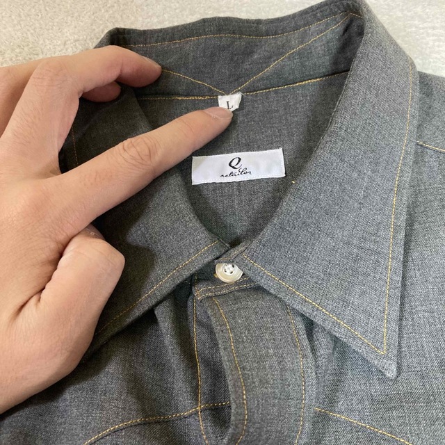 Hermes(エルメス)のqretailor western  shirt gray メンズのトップス(シャツ)の商品写真