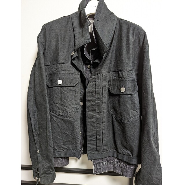 sacai(サカイ)のsacai  Layered Denim Jacket 2020SS メンズのジャケット/アウター(Gジャン/デニムジャケット)の商品写真