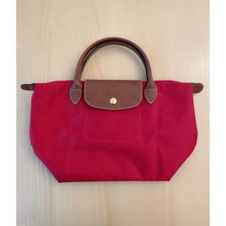 ロンシャン(LONGCHAMP)の美品⭐︎ロンシャンプリアージュSレッド(トートバッグ)