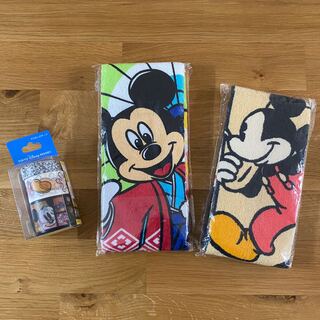 ディズニー(Disney)のディズニー フェイスタオル2枚　マスキングテープ3種類(テープ/マスキングテープ)