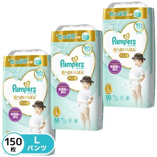 ピーアンドジー(P&G)のパンパースパンツ Lサイズ 3袋×2箱(ベビー紙おむつ)