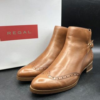 REGAL - 未使用REGAL リーガル本革ショートブーツ ウィングチップ ...