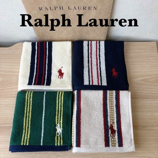 ラルフローレン(Ralph Lauren)の3☆ラルフローレン RalphLauren ハンカチタオル 4枚(ハンカチ)