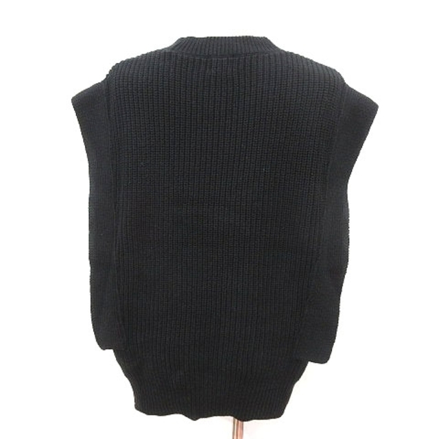 coen(コーエン)のコーエン coen ニット セーター フレンチスリーブ 半袖 F 黒 ブラック レディースのトップス(ニット/セーター)の商品写真