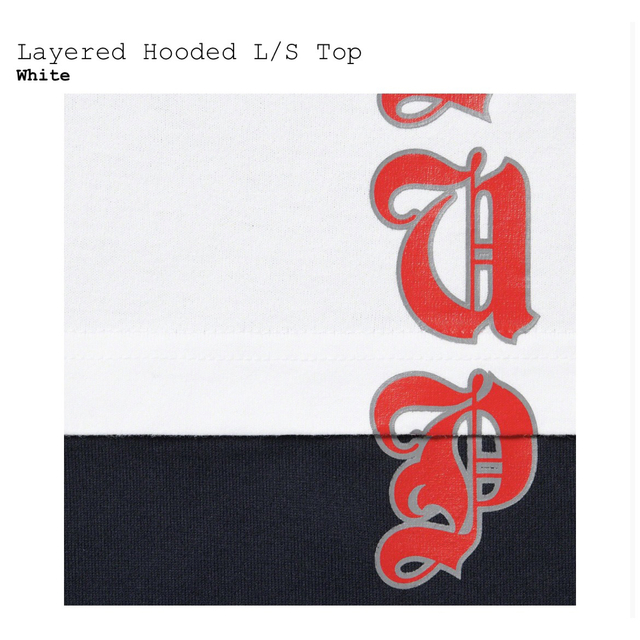 Supreme Layered Hooded L/S Top 1