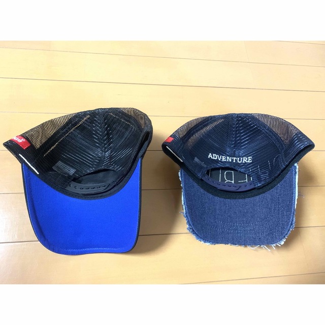 BLUE BLUE(ブルーブルー)のブルーブルーデニムキャップ   &  ブルーブルーキャップ　限定品 2個セット スポーツ/アウトドアのフィッシング(ウエア)の商品写真