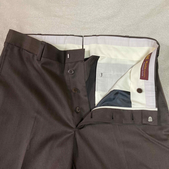 q retailor stripe brown slacks | boldtraditiontattoo.de