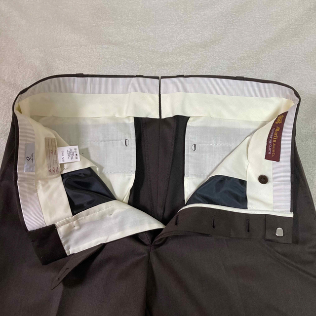 q retailor stripe brown slacks | boldtraditiontattoo.de