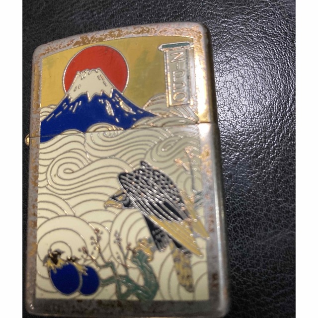 ZIPPO  一富士、ニ鷹、三茄子、彫ゴールド