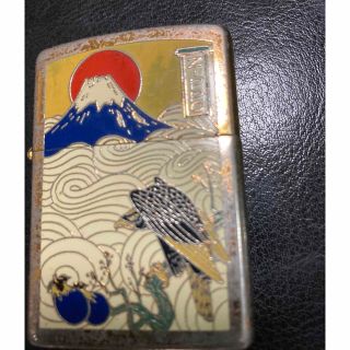 ジッポー(ZIPPO)のZIPPO  一富士、ニ鷹、三茄子、彫ゴールド(その他)