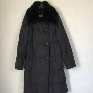 マックスマーラ(Max Mara)の定価20万　マックスマーラ　最高級　白タグ　ダウン　黒　42サイズ(ダウンコート)