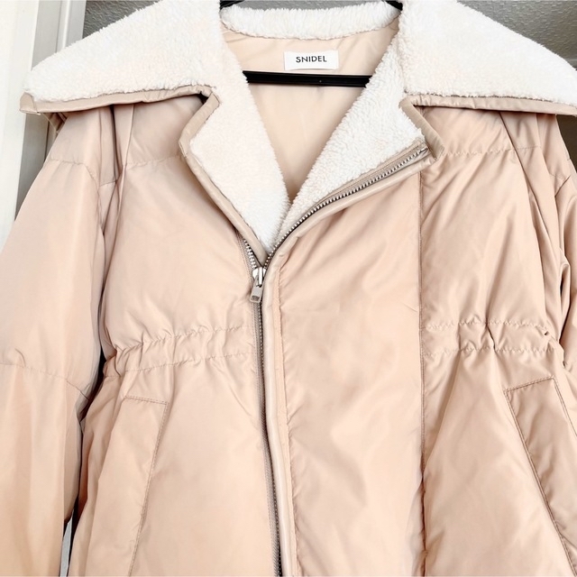 SNIDEL - 新品 snidel スナイデル ショートボアダウンコート ベージュ