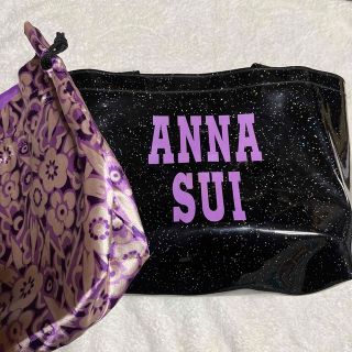 アナスイ(ANNA SUI)の【ANNA SUI 】エナメル手さげバック 巾着付き(ハンドバッグ)