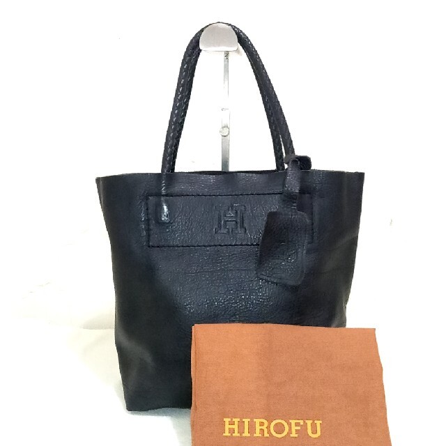 専用‼️ヒロフ　HIROFU トートバッグ　レザー　ブラック　黒