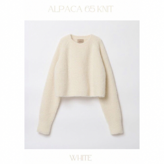 SHISHIKUI  完売　アルパカ65KNIT ホワイト