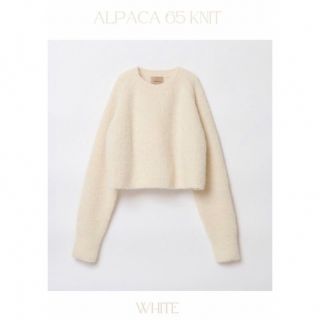 SHISHIKUI  完売　アルパカ65KNIT ホワイト