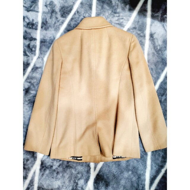 BURBERRY 　バーバリー　ハーフコート　ノバチェック　アンゴラ65％_3