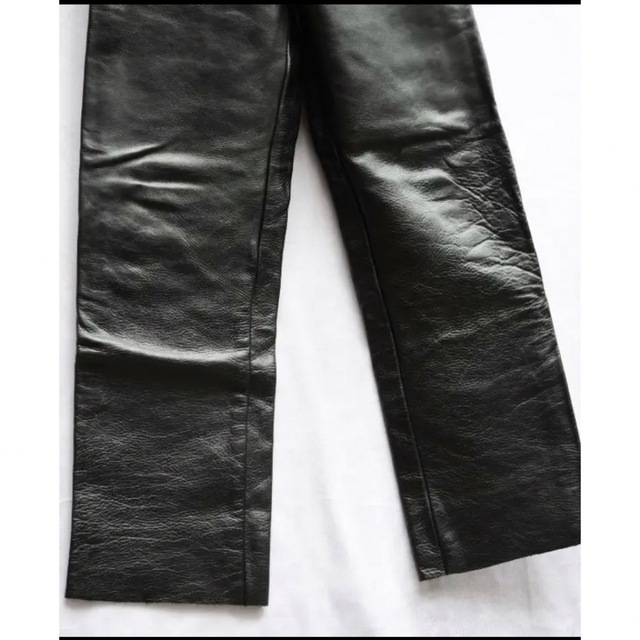 【美品】❣️VANSON バンソン レザーパンツ 革パン ストレート w29 黒