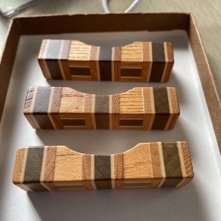 箱根寄木箸置き　5個セット(テーブル用品)